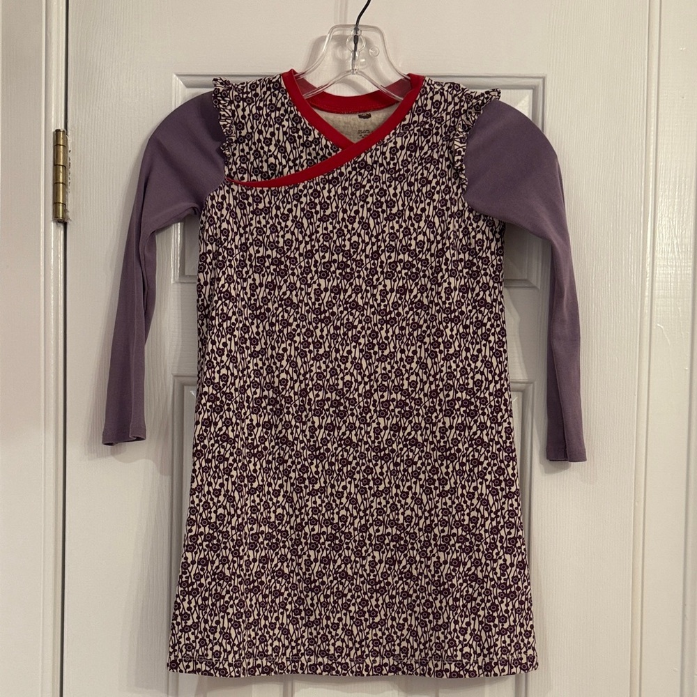 Tea Collection Purple and Red Kids Casual Dress